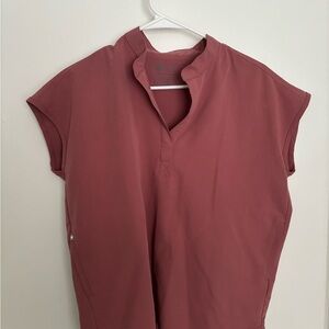 Figs Rafaela Women's Mauve Scrub Top Size Small